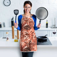 Hawaii Red Brown Tropical Leaves Apron LT01 - Polynesian Pride