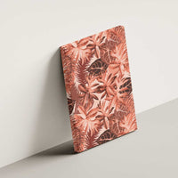 Hawaii Red Brown Tropical Leaves Canvas Wall Art LT01 - Polynesian Pride