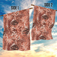 Hawaii Red Brown Tropical Leaves Garden Flag LT01 - Polynesian Pride