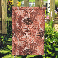 Hawaii Red Brown Tropical Leaves Garden Flag LT01 Garden Flag Brown - Polynesian Pride