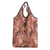 Hawaii Red Brown Tropical Leaves Grocery Bag LT01 - Polynesian Pride