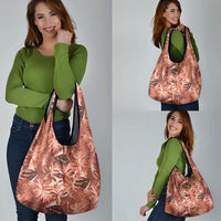 Hawaii Red Brown Tropical Leaves Grocery Bag LT01 - Polynesian Pride