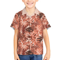 Hawaii Red Brown Tropical Leaves Hawaiian Shirt LT01 - Polynesian Pride