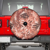 Hawaii Red Brown Tropical Leaves Spare Tire Cover LT01 - Polynesian Pride