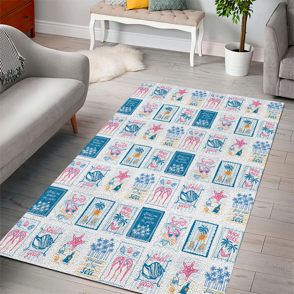 Hawaii Coastal Summer Postcard Area Rug LT01 - Polynesian Pride