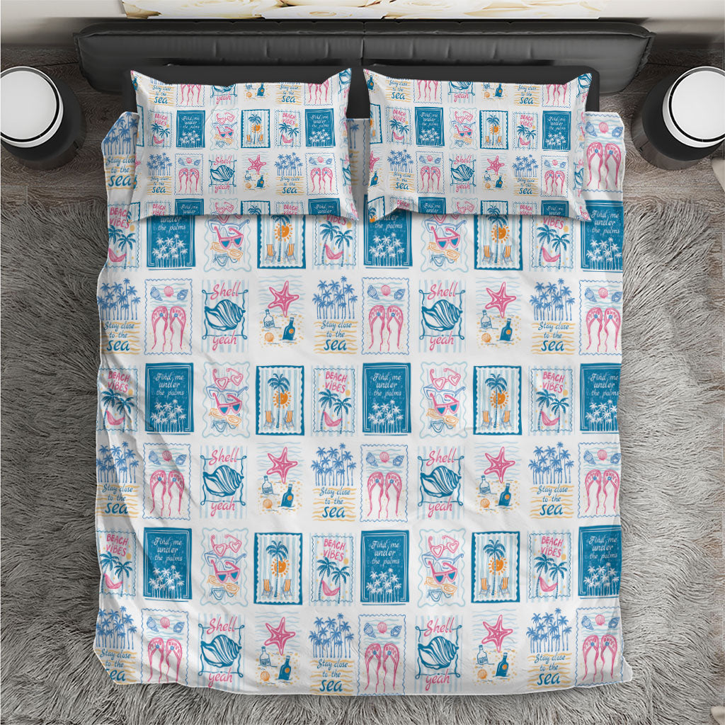 Hawaii Coastal Summer Postcard Bedding Set LT01 Multicolor - Polynesian Pride
