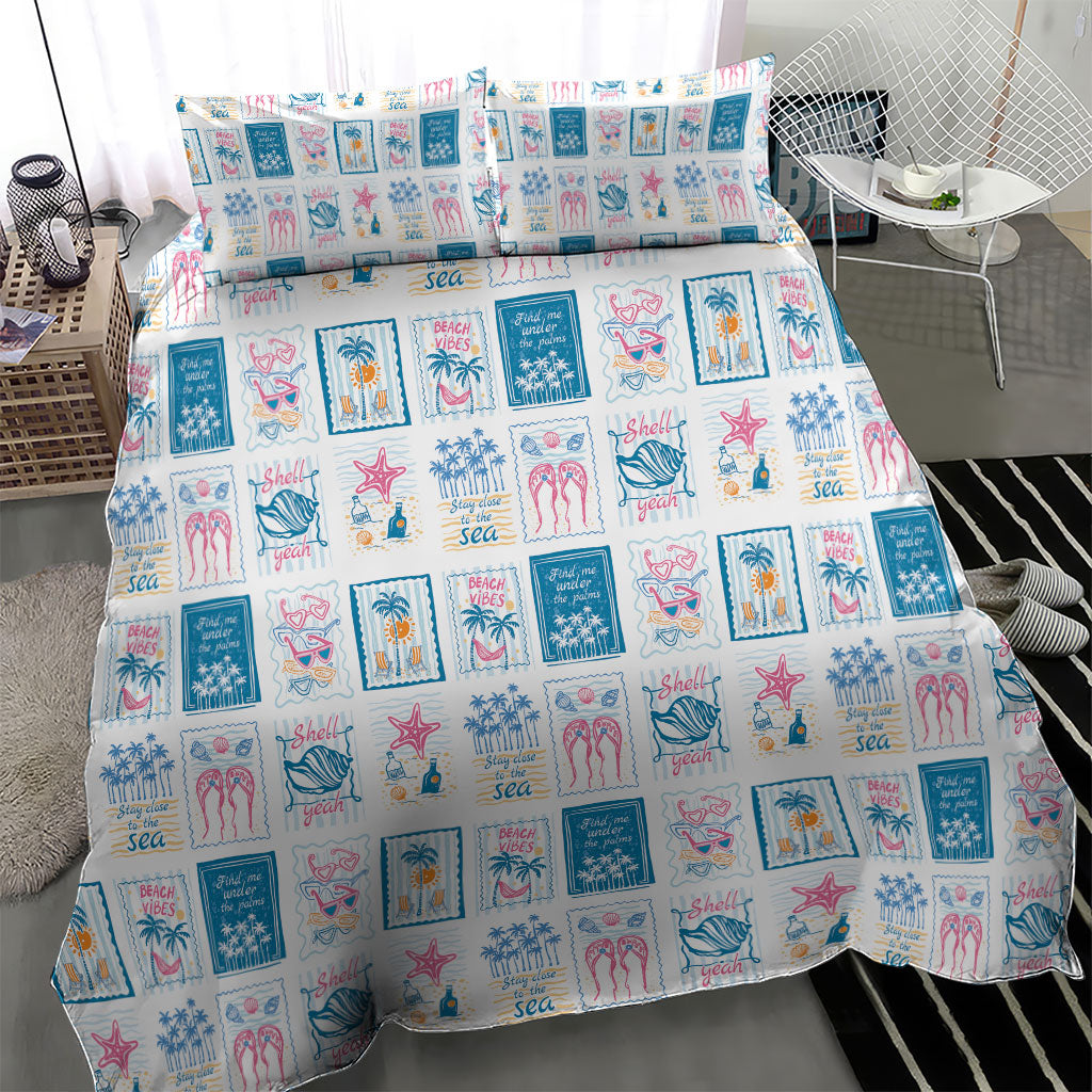 Hawaii Coastal Summer Postcard Bedding Set LT01 - Polynesian Pride