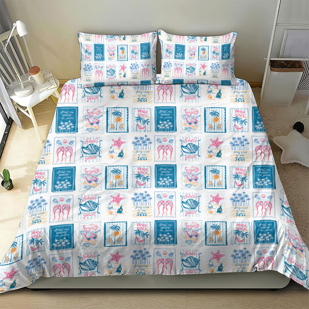 Hawaii Coastal Summer Postcard Bedding Set LT01 - Polynesian Pride