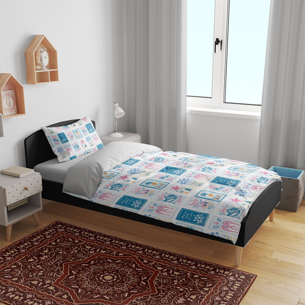 Hawaii Coastal Summer Postcard Bedding Set LT01 - Polynesian Pride