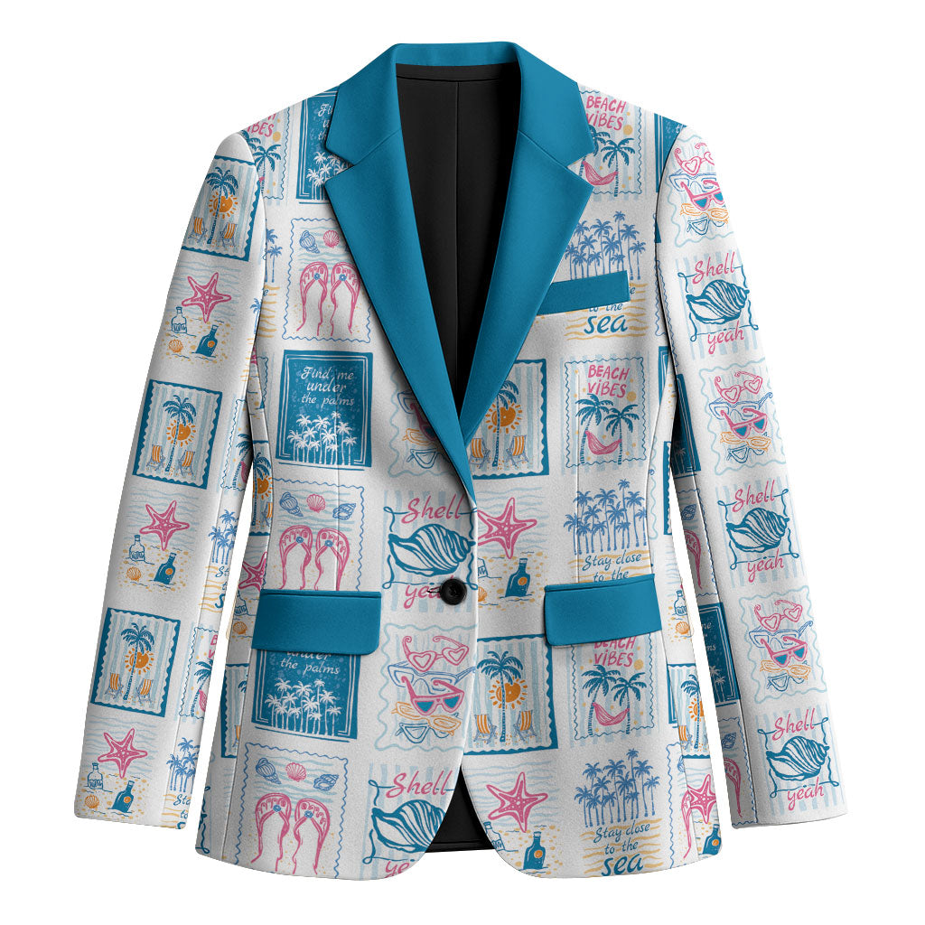Hawaii Coastal Summer Postcard Blazer LT01 Unisex Multicolor - Polynesian Pride