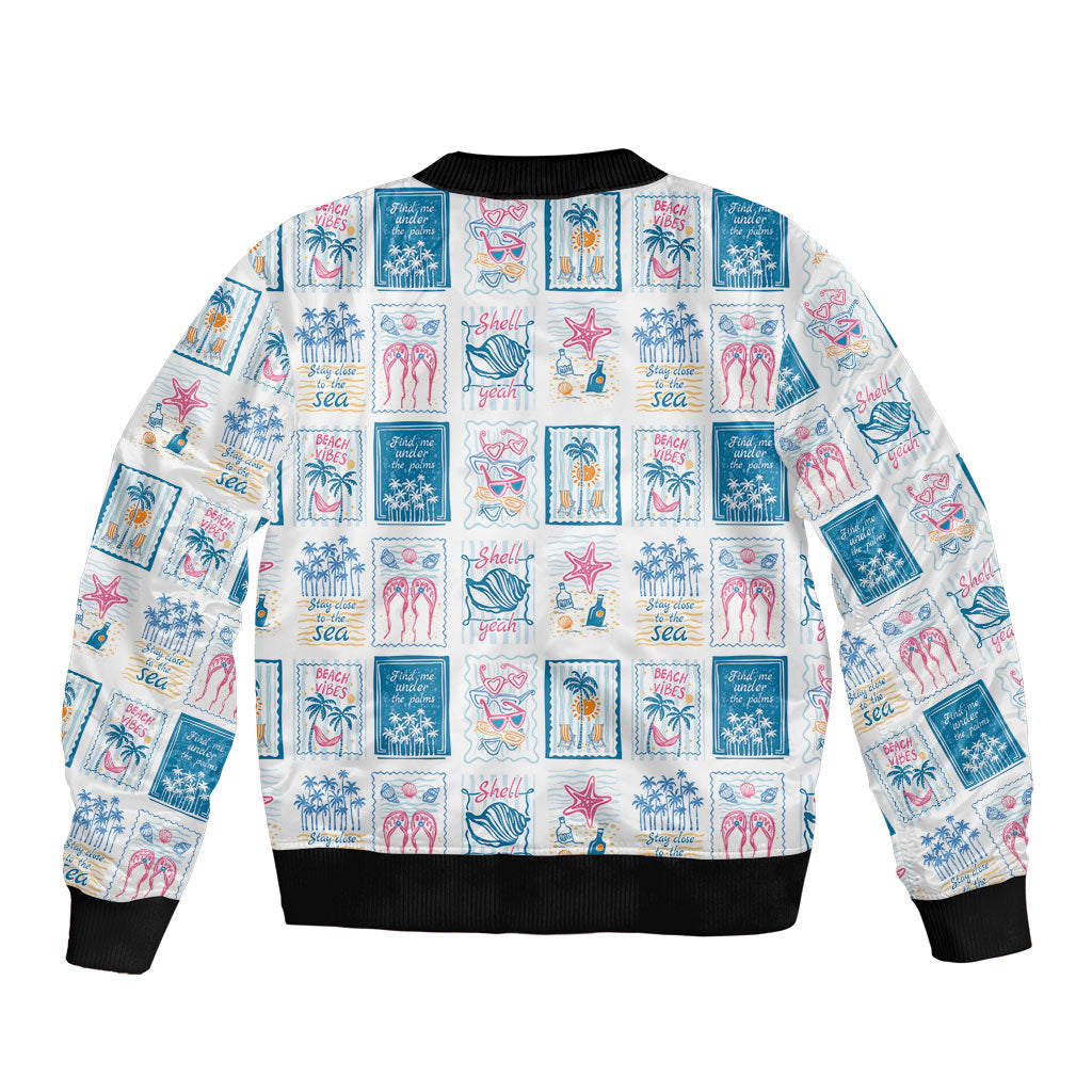 Hawaii Coastal Summer Postcard Bomber Jacket LT01 - Polynesian Pride