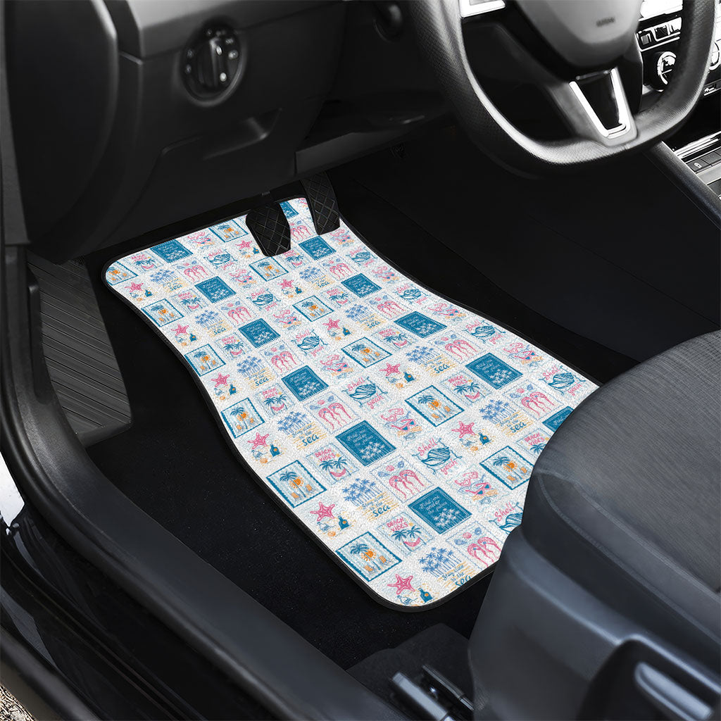 Hawaii Coastal Summer Postcard Car Mats LT01 - Polynesian Pride
