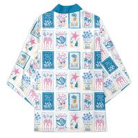 Hawaii Coastal Summer Postcard Kimono LT01 - Polynesian Pride