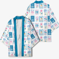 Hawaii Coastal Summer Postcard Kimono LT01 - Polynesian Pride
