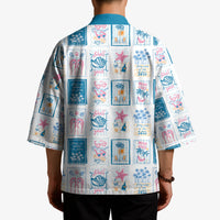 Hawaii Coastal Summer Postcard Kimono LT01 - Polynesian Pride