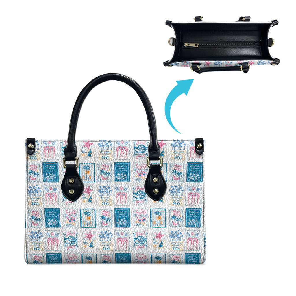 Hawaii Coastal Summer Postcard Leather Bag LT01 - Polynesian Pride