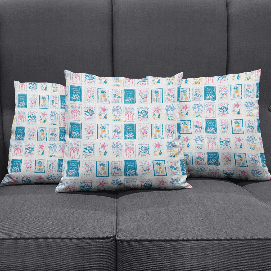 Hawaii Coastal Summer Postcard Pillow Cover LT01 - Polynesian Pride