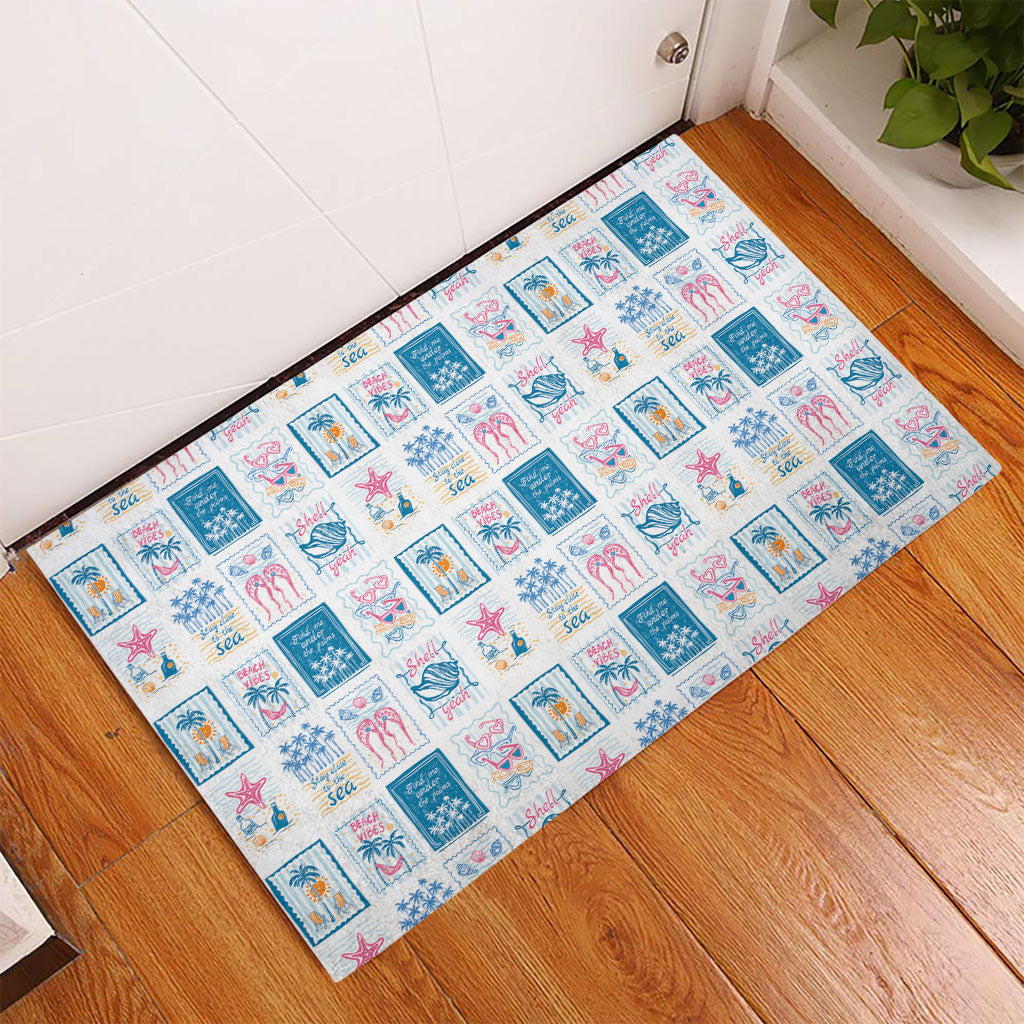 Hawaii Coastal Summer Postcard Rubber Doormat LT01 - Polynesian Pride