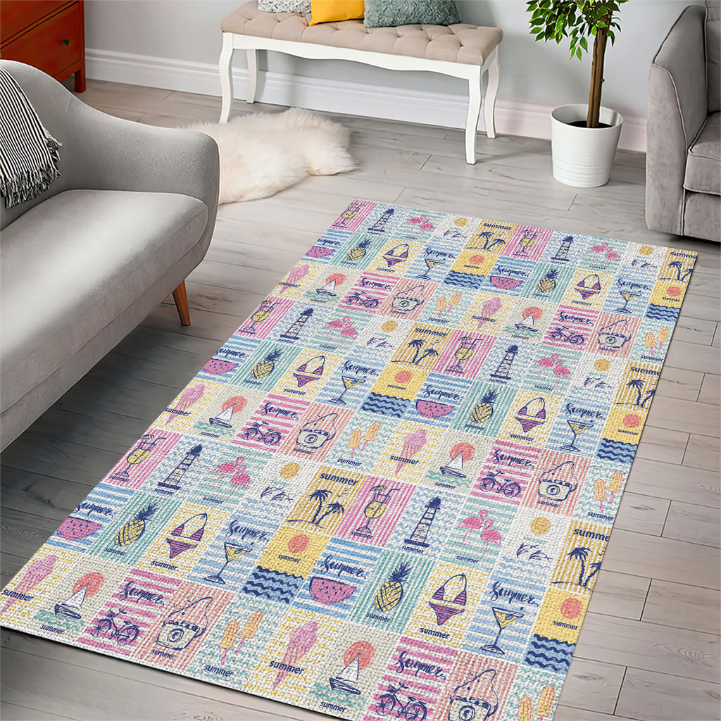 Aloha Summer Posters Grunge Textures Area Rug LT01 - Polynesian Pride