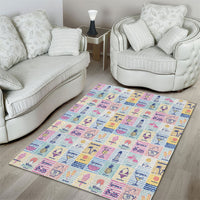 Aloha Summer Posters Grunge Textures Area Rug LT01 - Polynesian Pride