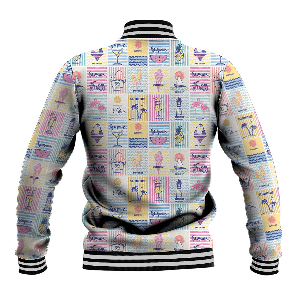 Aloha Summer Posters Grunge Textures Baseball Jacket LT01 - Polynesian Pride