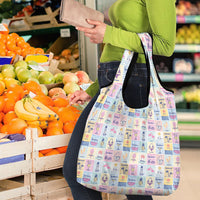 Aloha Summer Posters Grunge Textures Grocery Bag LT01 - Polynesian Pride