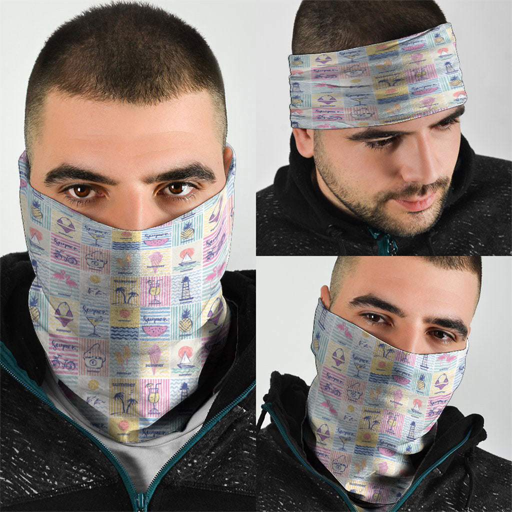 Aloha Summer Posters Grunge Textures Neck Gaiter LT01 - Polynesian Pride