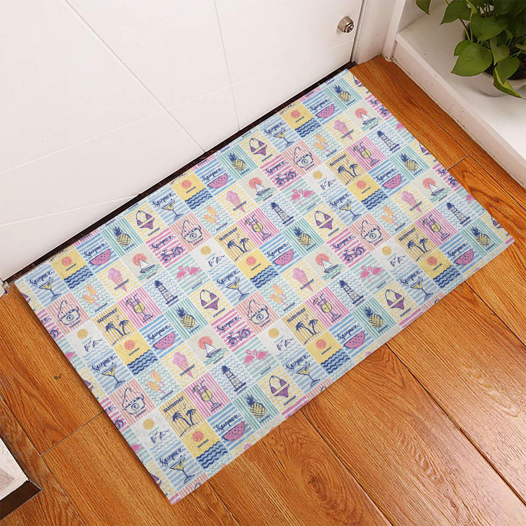 Aloha Summer Posters Grunge Textures Rubber Doormat LT01 - Polynesian Pride