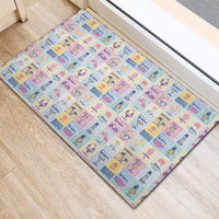 Aloha Summer Posters Grunge Textures Rubber Doormat LT01 - Polynesian Pride
