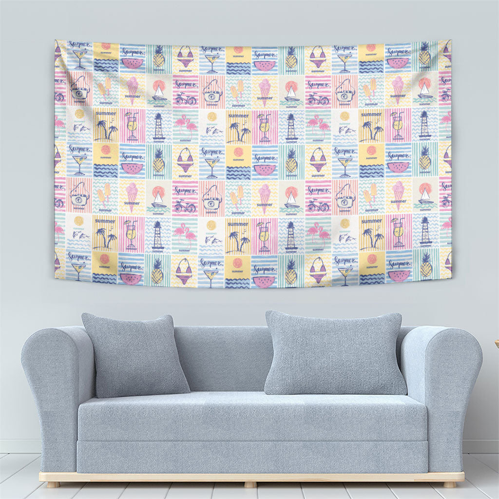 Aloha Summer Posters Grunge Textures Tapestry LT01 - Polynesian Pride