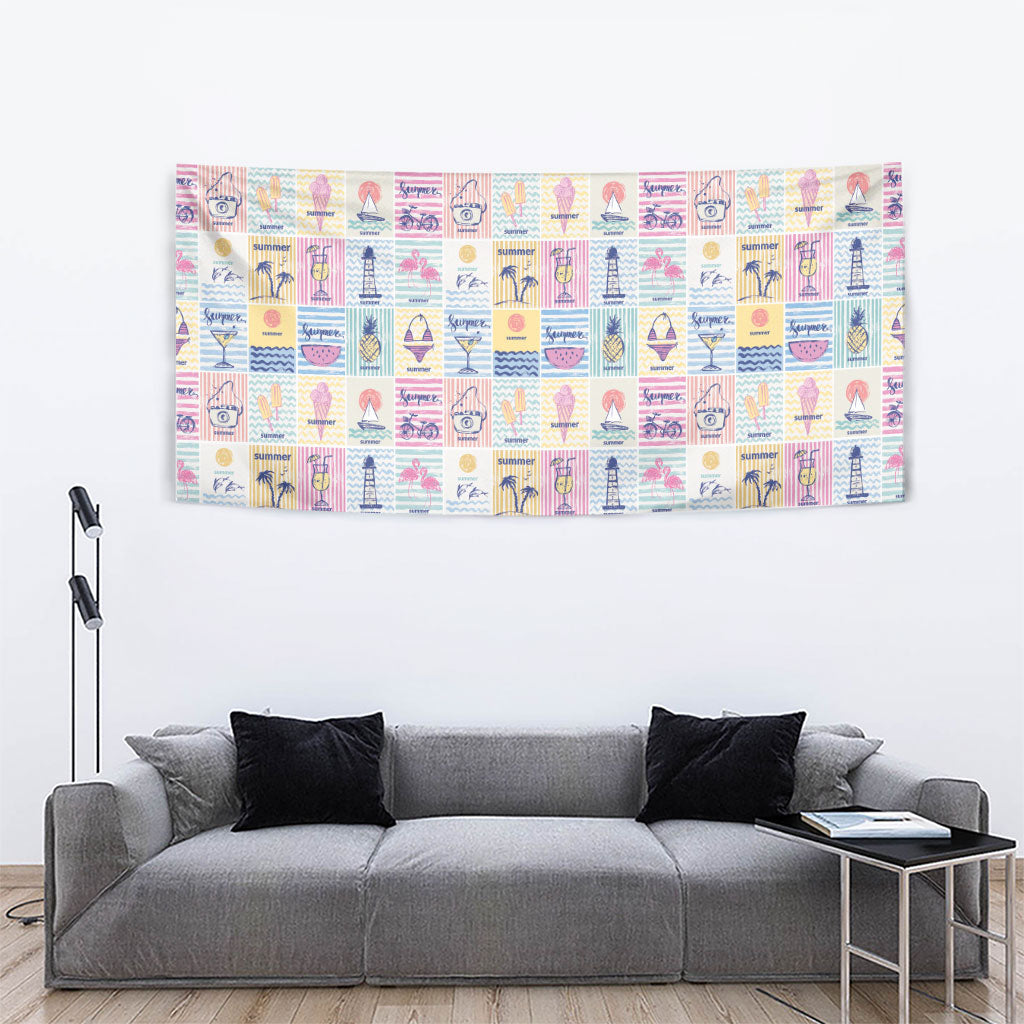 Aloha Summer Posters Grunge Textures Tapestry LT01 - Polynesian Pride