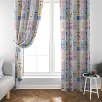Aloha Summer Posters Grunge Textures Window Curtain LT01 - Polynesian Pride