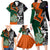 New Zealand and Ireland Rugby Family Matching Long Sleeve Bodycon Dress and Hawaiian Shirt Silver Fern With Shamrock 2023 World Cup LT01 - Polynesian Pride