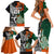 New Zealand and Ireland Rugby Family Matching Short Sleeve Bodycon Dress and Hawaiian Shirt Silver Fern With Shamrock 2023 World Cup LT01 - Polynesian Pride