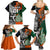 New Zealand and Ireland Rugby Family Matching Summer Maxi Dress and Hawaiian Shirt Silver Fern With Shamrock 2023 World Cup LT01 - Polynesian Pride