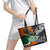 New Zealand and Ireland Rugby Leather Tote Bag Silver Fern With Shamrock 2023 World Cup LT01 - Polynesian Pride