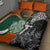 New Zealand and Ireland Rugby Quilt Bed Set Silver Fern With Shamrock 2023 World Cup LT01 - Polynesian Pride