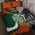 New Zealand and Ireland Rugby Quilt Bed Set Silver Fern With Shamrock 2023 World Cup LT01 - Polynesian Pride