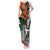 New Zealand and Ireland Rugby Tank Maxi Dress Silver Fern With Shamrock 2023 World Cup LT01 Women Art - Polynesian Pride