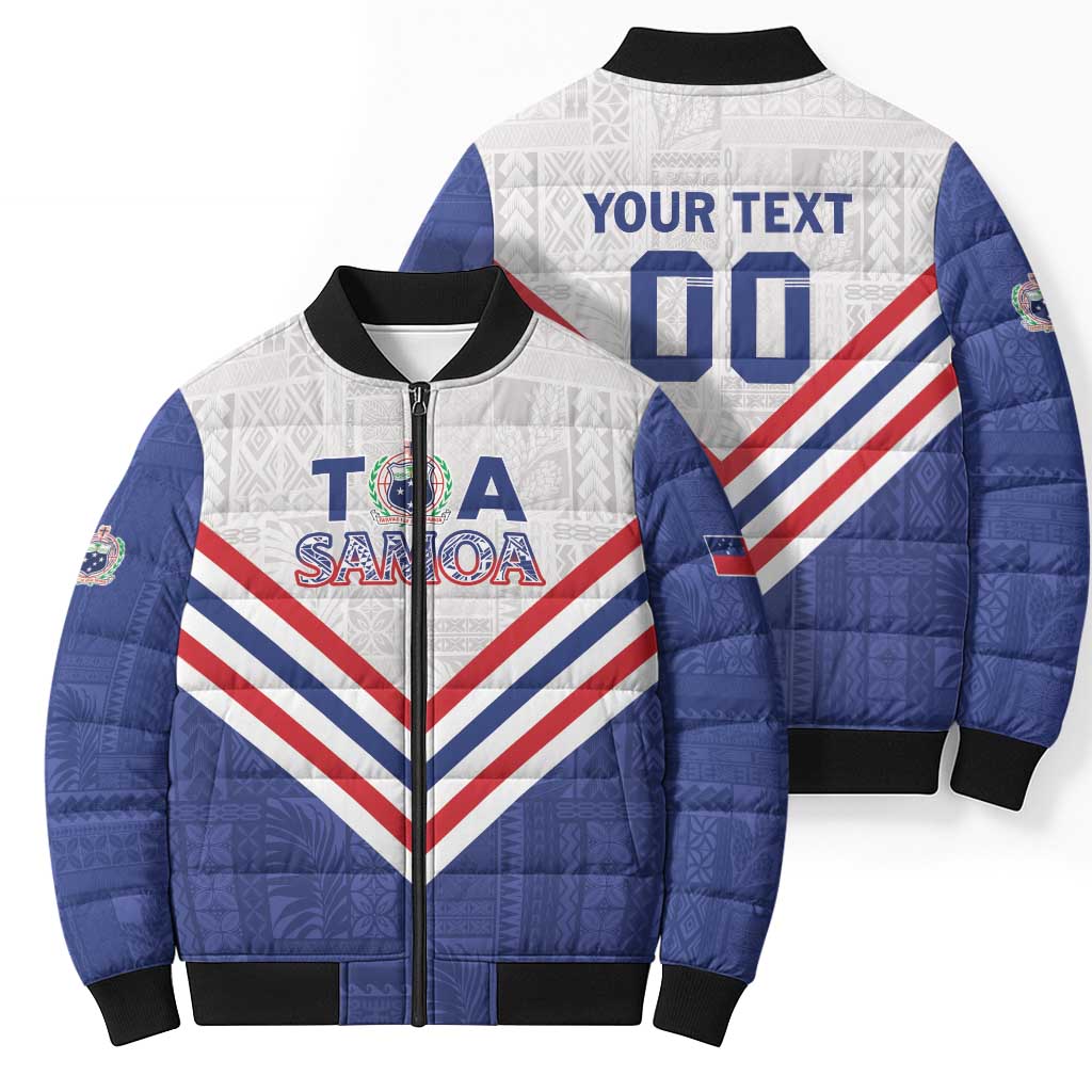 Custom Toa Samoa Rugby Bomber Puffer Jacket 1992-1993 Special Edition LT01 - Polynesian Pride