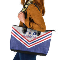 Toa Samoa Rugby Leather Tote Bag 1992-1993 Special Edition LT01 Blue - Polynesian Pride