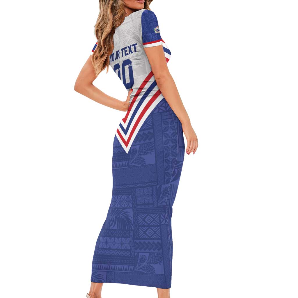 Custom Toa Samoa Rugby Short Sleeve Bodycon Dress 1992-1993 Special Edition LT01 - Polynesian Pride