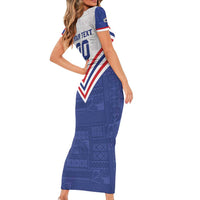 Custom Toa Samoa Rugby Short Sleeve Bodycon Dress 1992-1993 Special Edition LT01 - Polynesian Pride