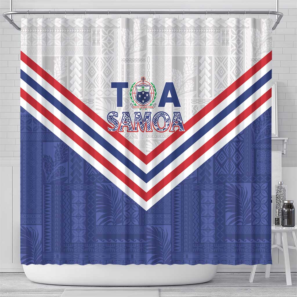 Toa Samoa Rugby Shower Curtain 1992-1993 Special Edition LT01 - Polynesian Pride