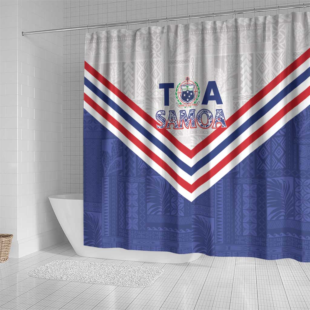 Toa Samoa Rugby Shower Curtain 1992-1993 Special Edition LT01 - Polynesian Pride