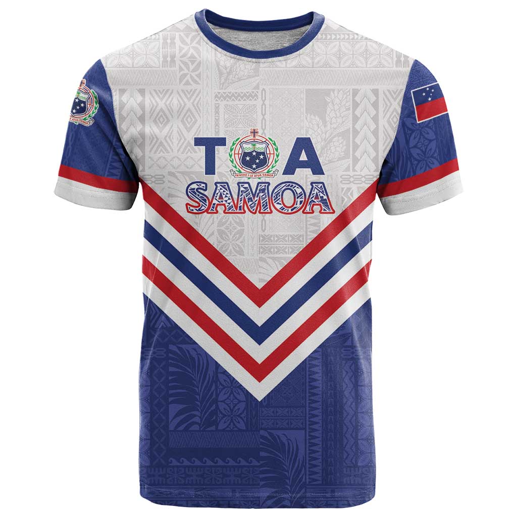 Custom Toa Samoa Rugby T Shirt 1992-1993 Special Edition LT01 Blue - Polynesian Pride