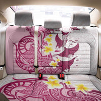Maori Manta Ray Plumeria Royal Pink Back Car Seat Cover LT01 - Polynesian Pride