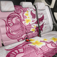 Maori Manta Ray Plumeria Royal Pink Back Car Seat Cover LT01 - Polynesian Pride