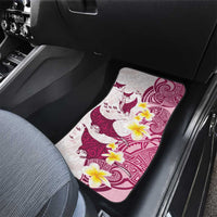Maori Manta Ray Plumeria Royal Pink Car Mats LT01 - Polynesian Pride
