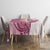 Maori Manta Ray Plumeria Royal Pink Tablecloth